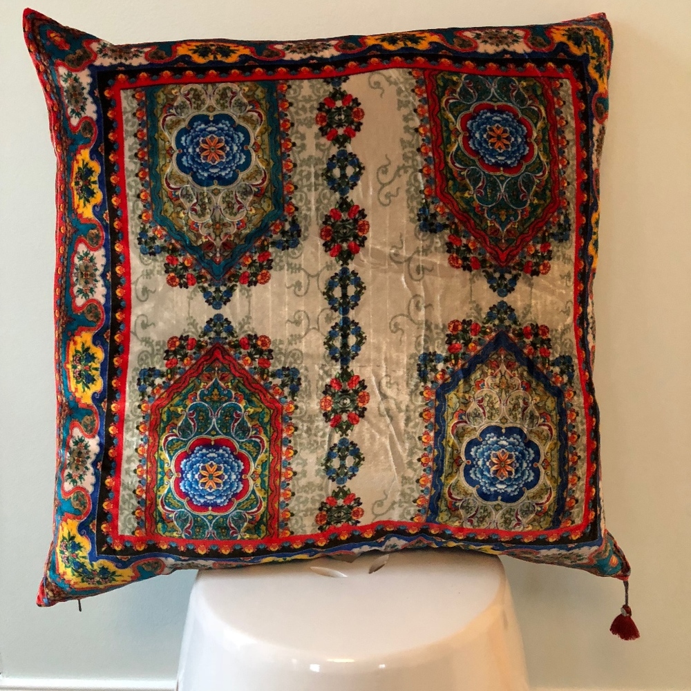 Johnny Was Velvet pillow